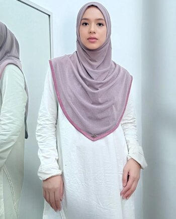 Maisa Satin Trim - Heather Purple